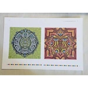 Rick Sinnett Blotter Art 2x  uncut sheet, lithograph Oklahoma Psychedelic artist